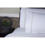 Legacy Westin / Element T250 Flat Sheet, Cotton / Poly Blend, Full 88X108, Sand Piping